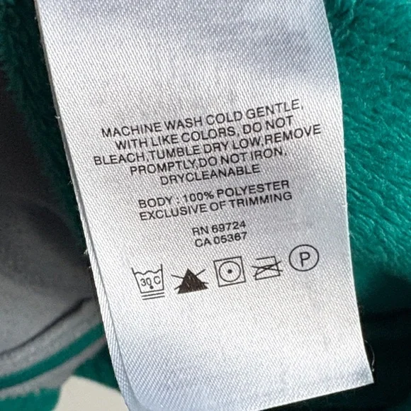 Columbia Teal Hooded Fleece Teddy Jacket Zip up Hoodie sz M for Spring Warmth! - Picture 8 of 11